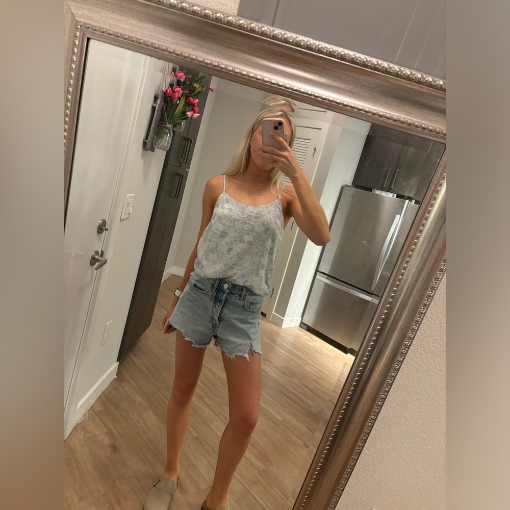 Nordstrom Tulip Hem Floral Top
